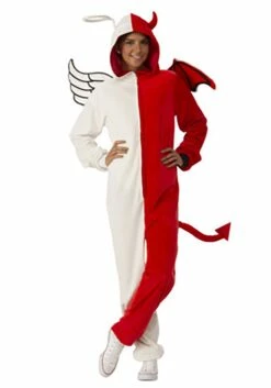 Adult Angel And Devil Jumpsuit Costume