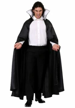 Adult's Black Vampire Cloak Costume