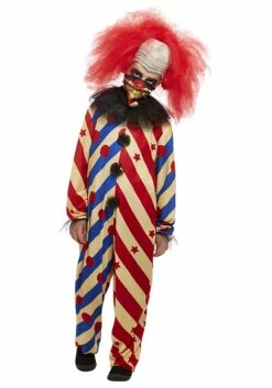 Smiffys Boys Creepy Clown Costume 5 Smiffys Boys Creepy Clown Costume -Fun World Shop boys creepy clown alt 1