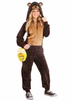Adult Brown Bear Jumpsuit Costume