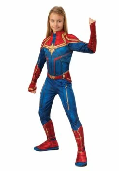 Captain Marvel Girls Classic Costume