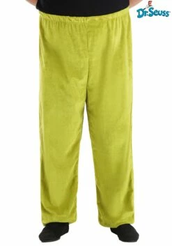 Adult Dr. Seuss Grinch Plus Size Velboa Pants