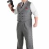 Plus Size Ruthless Gangster Men's Costume