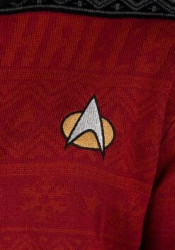 Adult Star Trek "Trek The Halls" Christmas Sweater -Fun World Shop official star trek trek the halls christmas jump alt 6