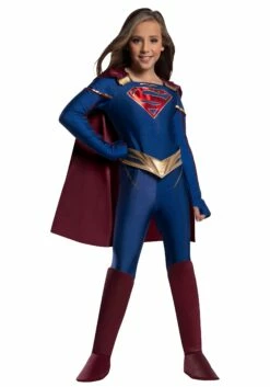Supergirl Jumpsuit Costume For Kids