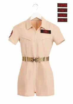 Armada Ghostbusters Shirt Dress Costume For Women -Fun World Shop womens ghostbusters shirt dress costume alt 8