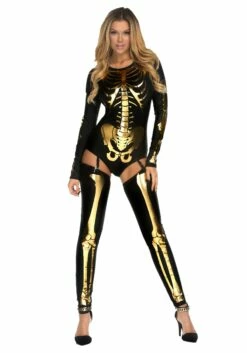 Forplay Women's Gold Bad To The Bone Costume
