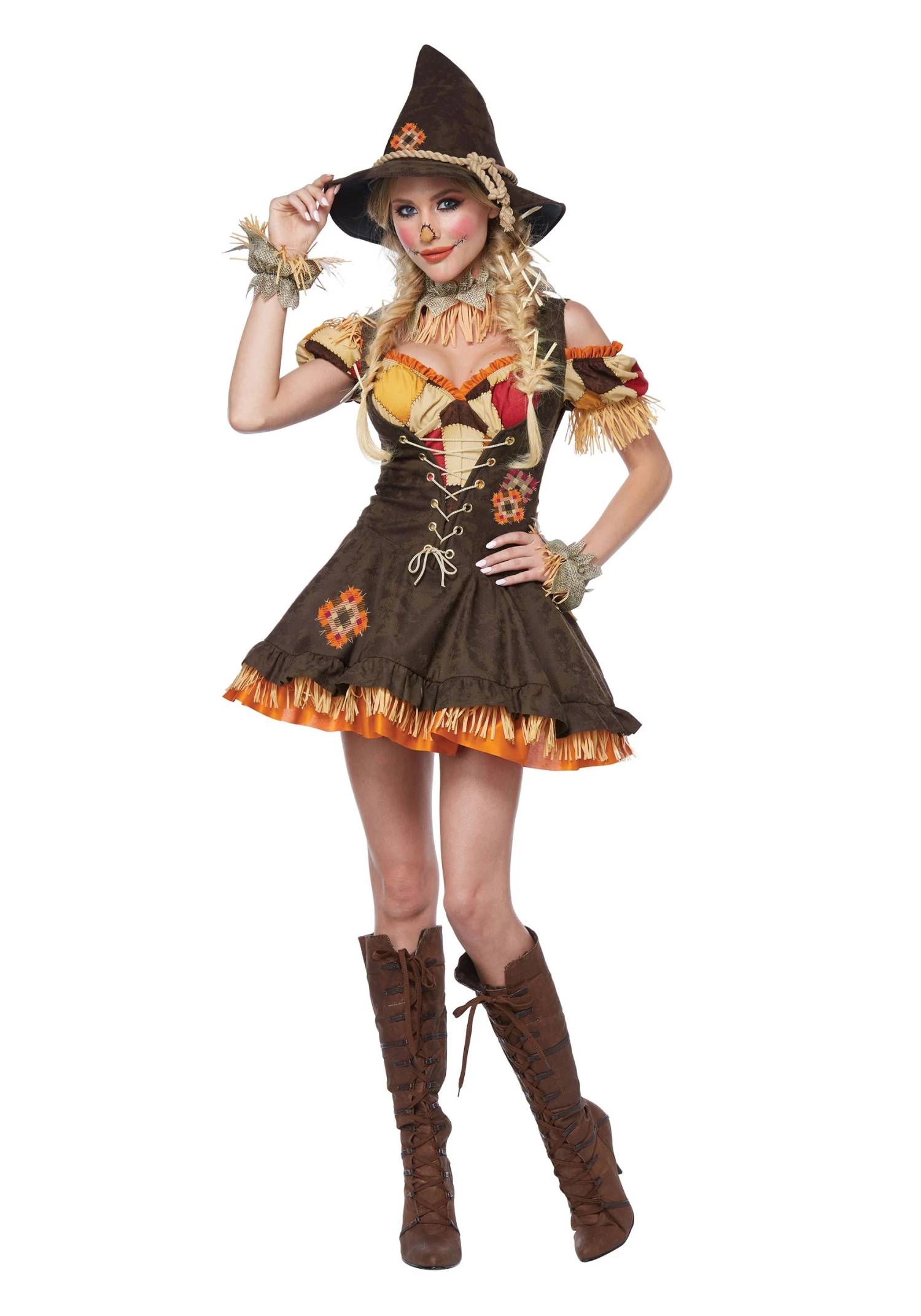 Womens Sassy Scarecrow Costume 1 Womens Sassy Scarecrow Costume